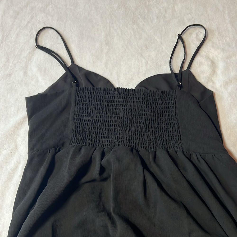 Madewell Ruched Keyhole Tiered dress dark fairy gothic dark academia graduation - Picture 11 of 11